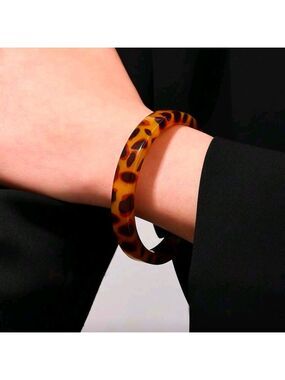 Tortoise Shell Bangle Bracelet FREE RING